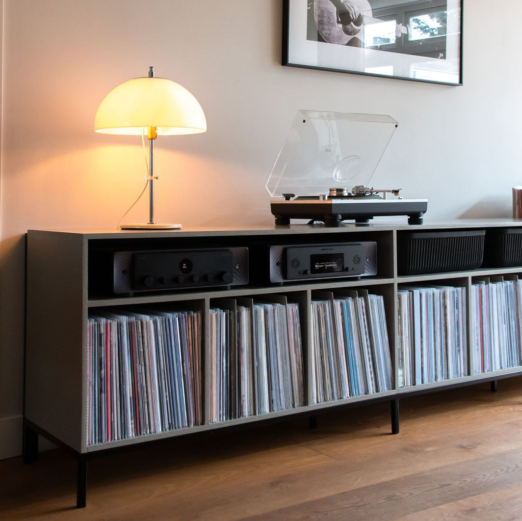 Custom cutting plan for a DIY record cabinet