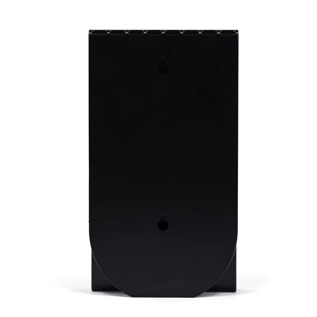 LOIA platenhouder zwart van gepoedercoat staal als lp-display achterkant