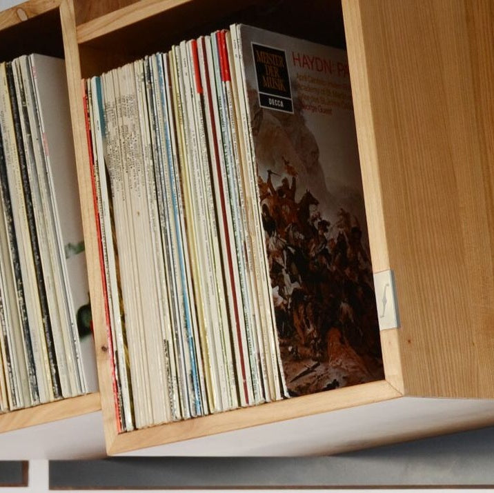 Sinfonic Audio platen wandrek – 2 vakken