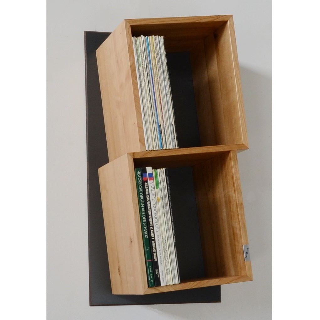 Sinfonic Audio wall-mounted record rack – 2 compartments